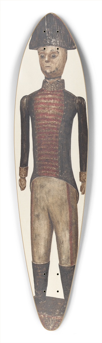 American 20th Century - Soldier 39.3 inch art pintail longboard deck