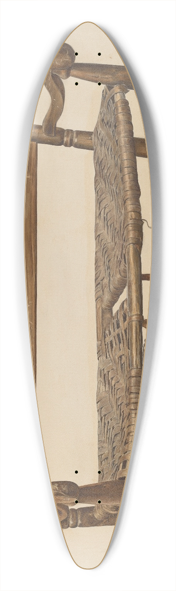 American 20th Century - Wagon Seat 39.3 inch art pintail longboard deck
