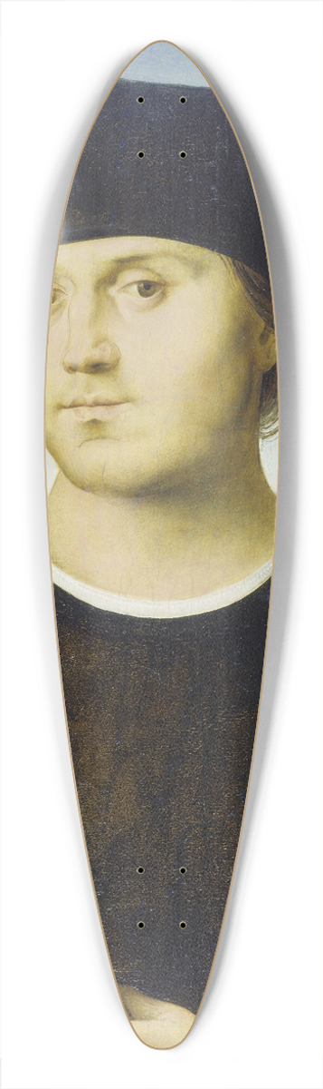 Amico Aspertini - Portrait of a Man 39.3 inch art pintail longboard deck