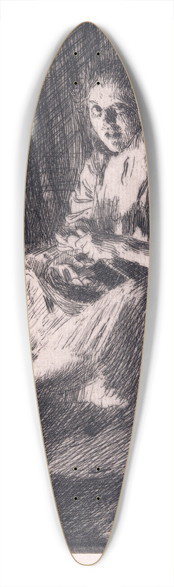 Anders Zorn - Ida 39.3 inch art pintail longboard deck