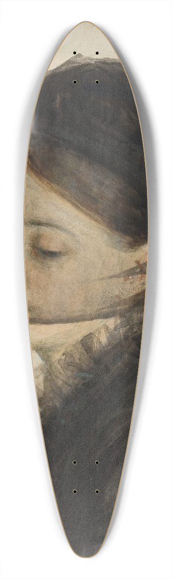 Anders Zorn - In Mourning 39.3 inch art pintail longboard deck