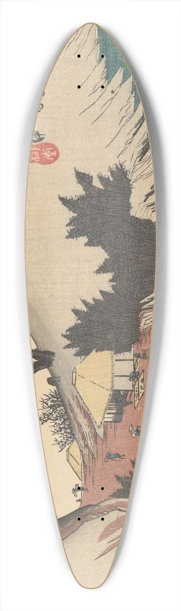 And Hiroshige - Annaka 39.3 inch art pintail longboard deck