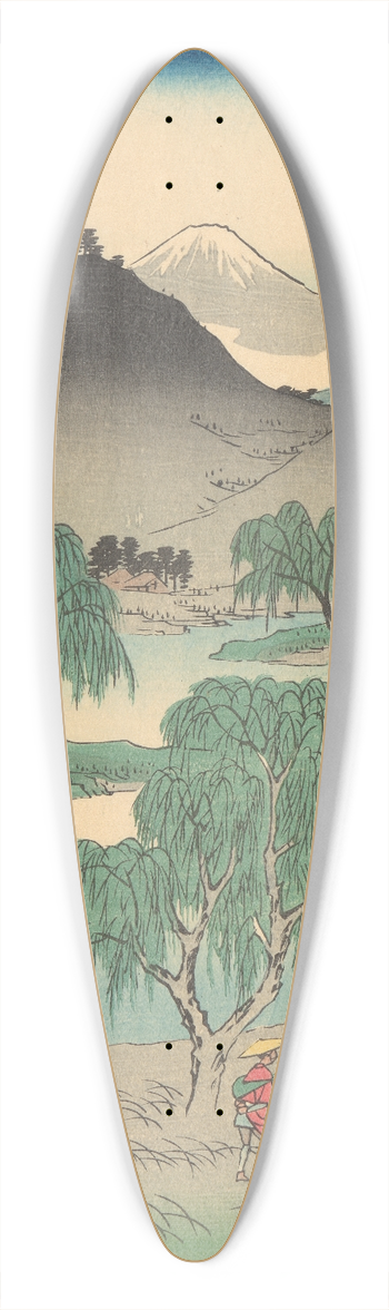 And Hiroshige - Goyu 39.3 inch art pintail longboard deck