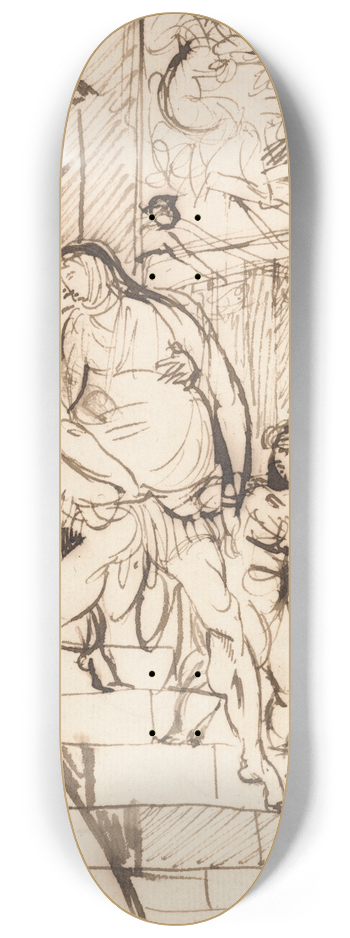 Benjamin Robert Haydon - The Banishment of Aristides 8.25 inch art skate deck
