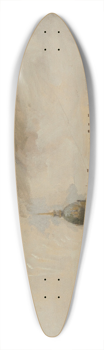 Andr-Charles Mare - Les Invalides 39.3 inch art pintail longboard deck