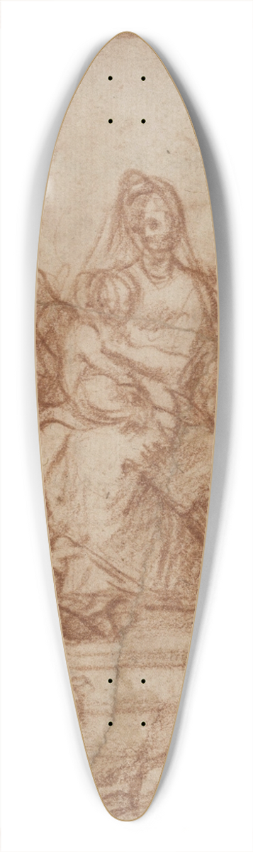 Andrea del Sarto - Enthroned Madonna with Child and eight saints 39.3 inch art pintail longboard deck