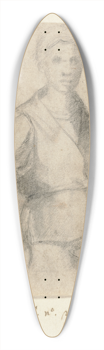 Andrea del Sarto - Study of a Young Man 39.3 inch art pintail longboard deck