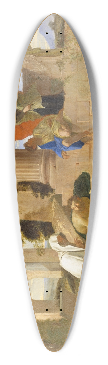 Andrea di Lione - Tobit Burying the Dead 39.3 inch art pintail longboard deck
