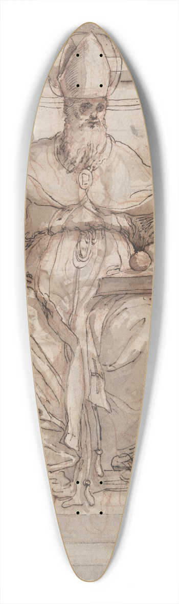 Andrea Lilio - SaintNicholas 39.3 inch art pintail longboard deck