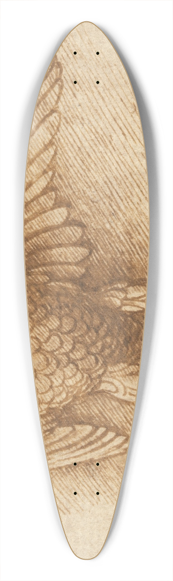 Andrea Mantegna - A Bird Perched on a Branch with Fruit 39.3 inch art pintail longboard deck