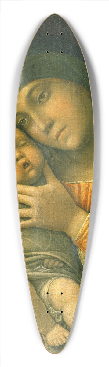 Andrea Mantegna - Virgin and Child 39.3 inch art pintail longboard deck