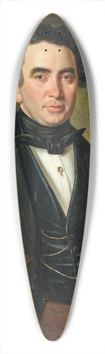 Andreas Hall - Portrait of a gentleman 39.3 inch art pintail longboard deck