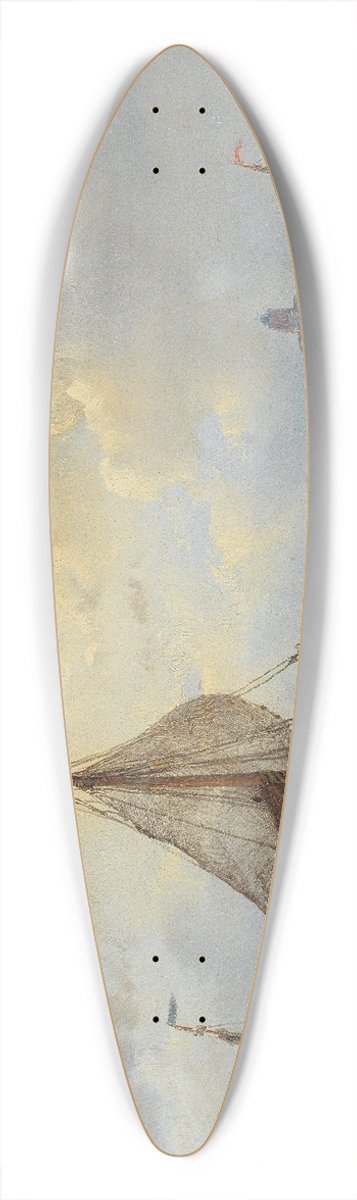 Andreas Schelfhout - Am Strand 39.3 inch art pintail longboard deck