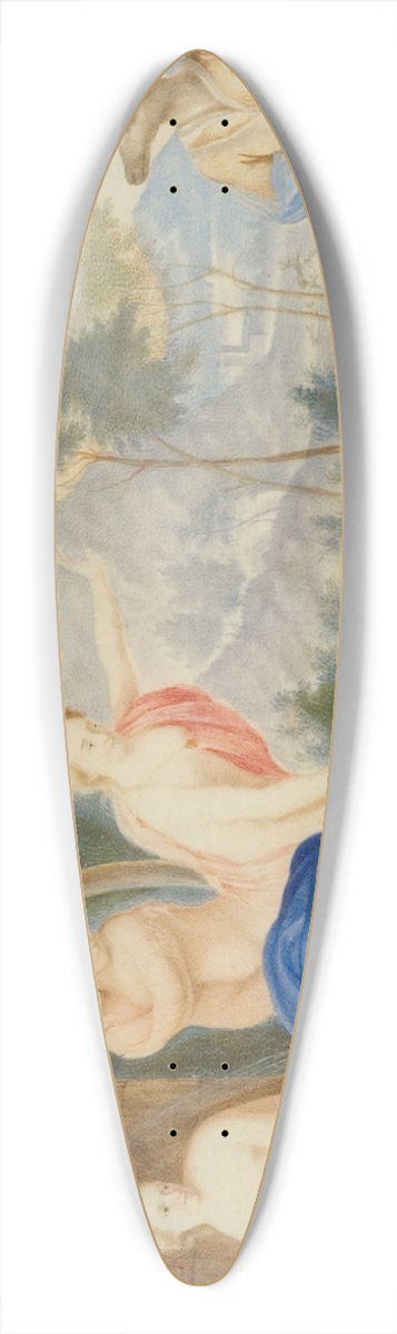 Andreas von Behn - Diana och Acteon 39.3 inch art pintail longboard deck