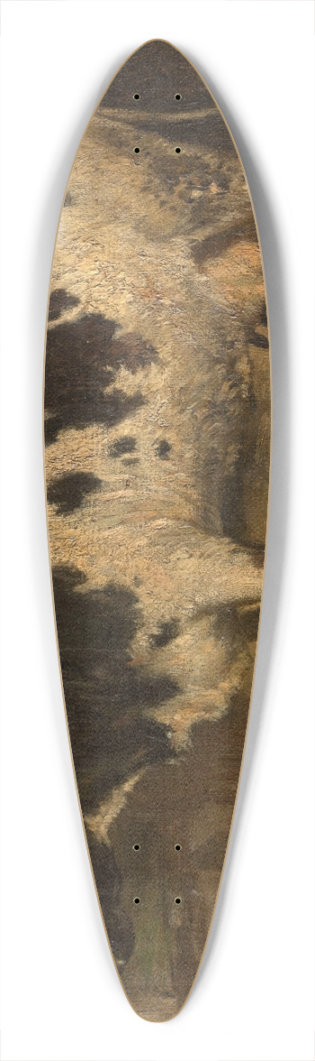 Andre Plumot - Cow. 39.3 inch art pintail longboard deck