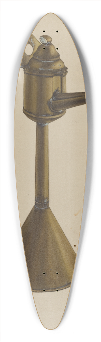 Andrew Topolosky - Brass Oil Lamp 39.3 inch art pintail longboard deck
