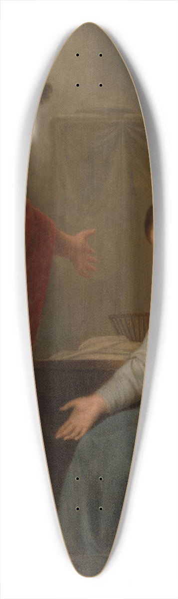 Andries Cornelis Lens - The Annunciation 39.3 inch art pintail longboard deck