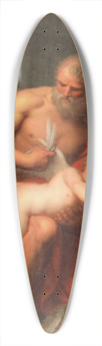 Andries Cornelis Lens - Time clipping Cupids wings 39.3 inch art pintail longboard deck