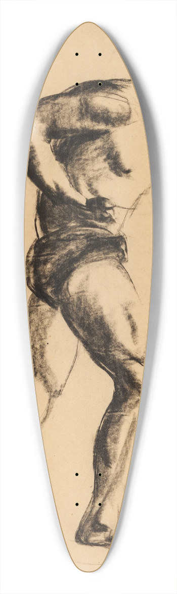 Andrus Johani - Poksija 39.3 inch art pintail longboard deck