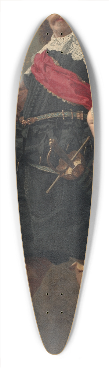 Andrzej Mniszech - Abraham Willet (1825-1888) art collector in XVII century costume 39.3 inch art pintail longboard deck