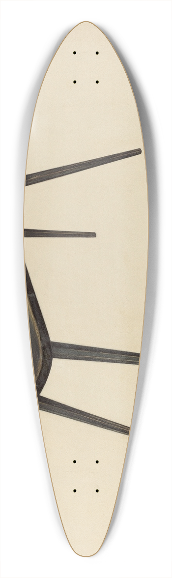 Angelo Bulone - Zoar Wash Bench 39.3 inch art pintail longboard deck
