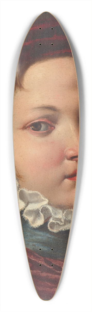 Angelo Caroselli - Portrait of a boy 39.3 inch art pintail longboard deck
