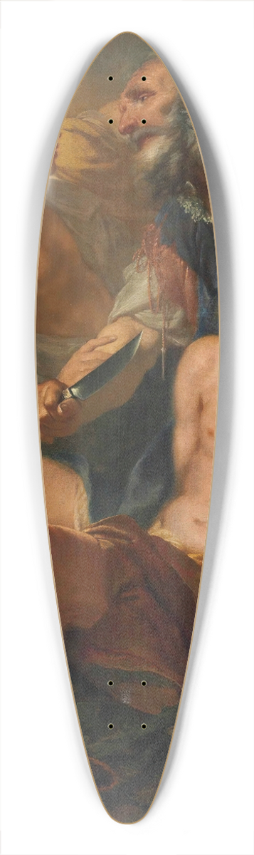 Angelo Trevisani - The Sacrifice Of Isaac 39.3 inch art pintail longboard deck