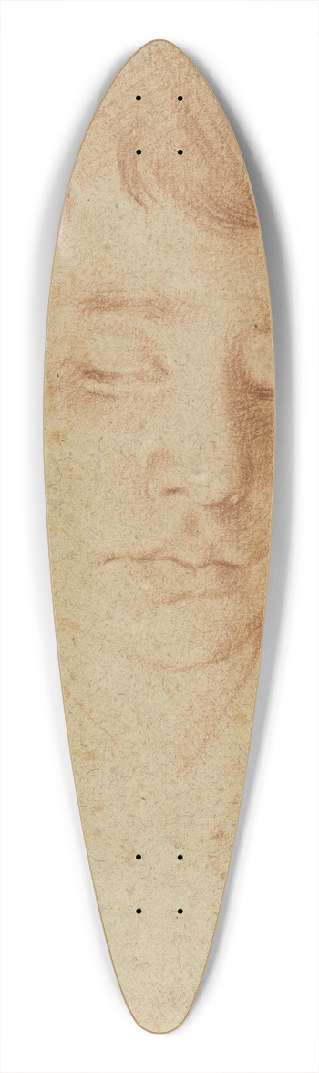 Aniello Falcone - Head of a Boy (Gennaro Falcone) 39.3 inch art pintail longboard deck