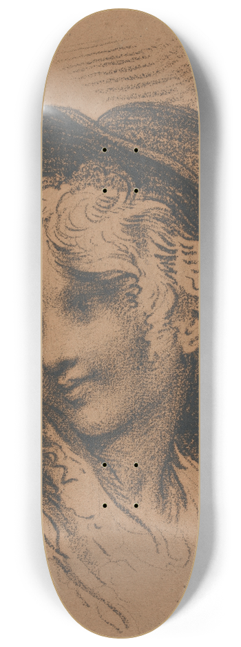 Benjamin West - Portrait of the Artists Son, Raphael 8.25 inch art skate deck