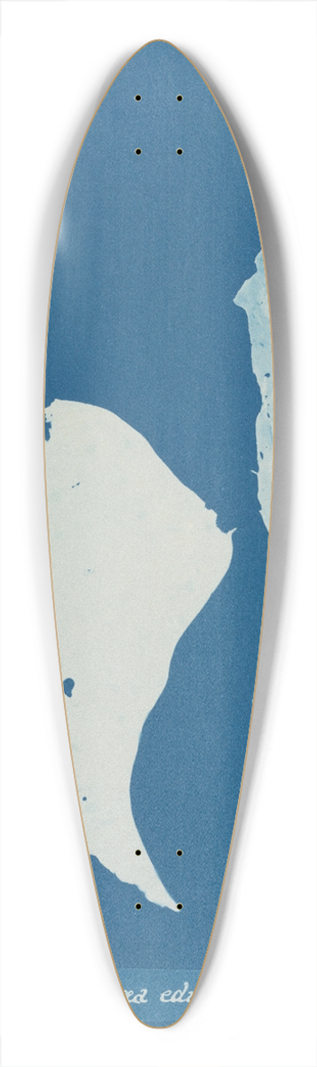 Anna Atkins - Irida edulis 39.3 inch art pintail longboard deck