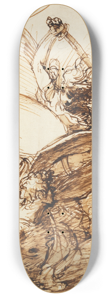 Benjamin West - St. Michael and Lucifer 8.25 inch art skate deck
