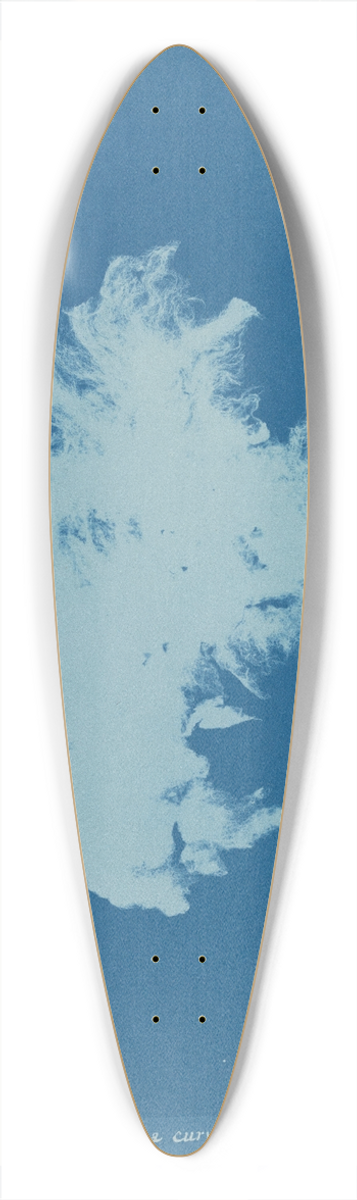 Anna Atkins - Zygnema curvatum 39.3 inch art pintail longboard deck