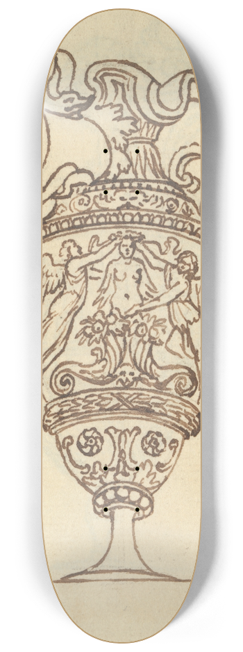 Benjamin West - Study of a Vase 8.25 inch art skate deck