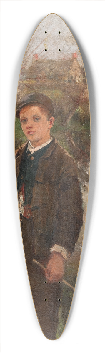 Anna Nordgren - Portrait of a Boz 39.3 inch art pintail longboard deck