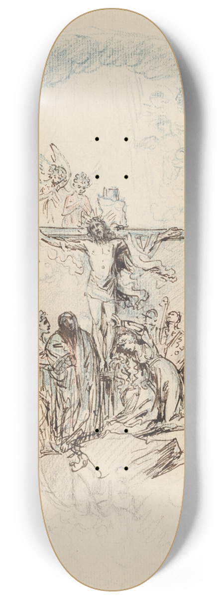 Benjamin West - The Crucifixion 8.25 inch art skate deck
