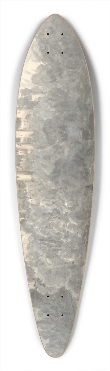 Anne Rushout - Gwrich Castle from the Road August 1830 39.3 inch art pintail longboard deck