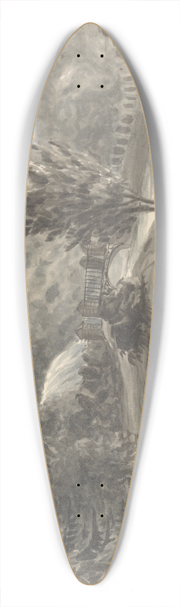 Anne Rushout - In the Garden at Eastnor Castle, September 29, 1829 39.3 inch art pintail longboard deck