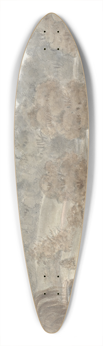 Anne Rushout - Lower Thornery, Sezincote, 1824 39.3 inch art pintail longboard deck