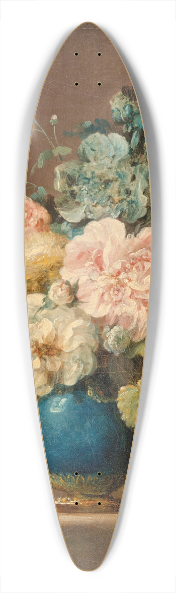Anne Vallayer-Coster - Vase de fleurs et raisins poss sur un entablement 39.3 inch art pintail longboard deck