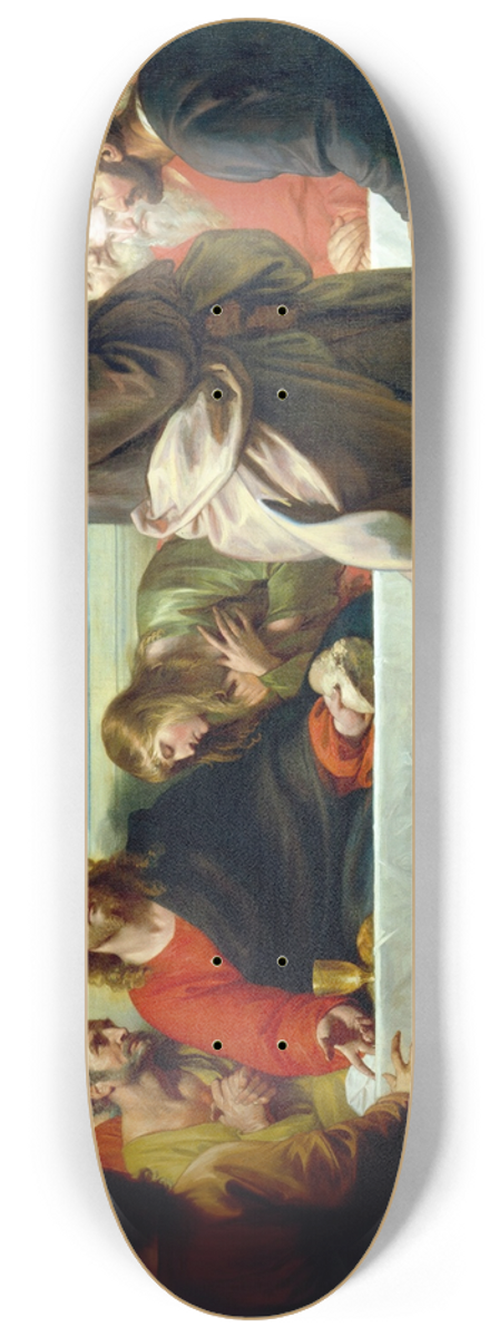 Benjamin West - The Last Supper 8.25 inch art skate deck