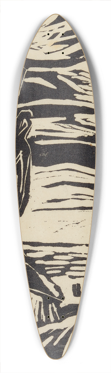 Anny Dollschein - Dorf 39.3 inch art pintail longboard deck