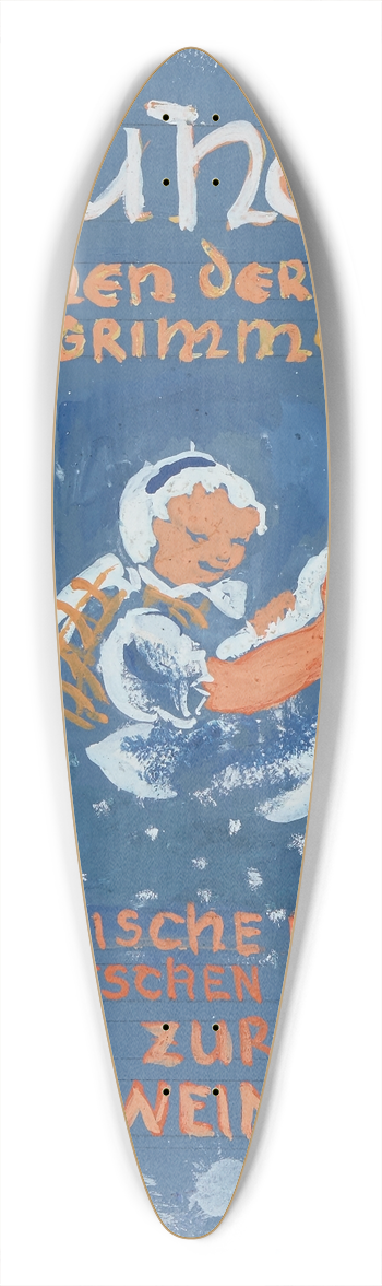 Anny Dollschein - Entwurf Titelblatt; Frau Holle 39.3 inch art pintail longboard deck
