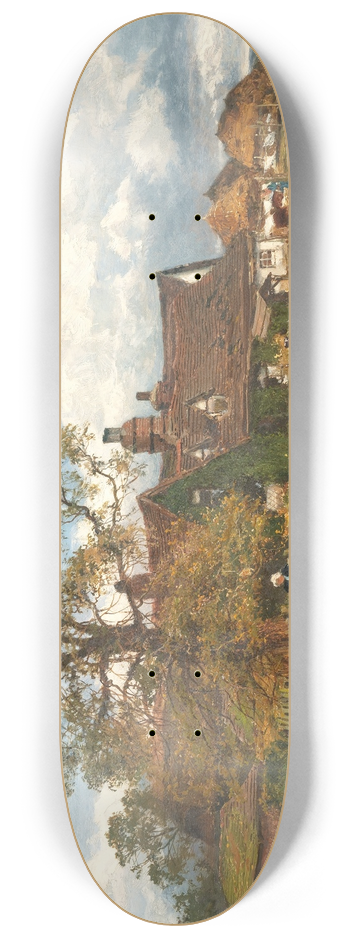 Benjamin Williams Leader - An old Worcester farm, an October day after rain 8.25 inch art skate deck