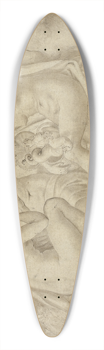 Anthonie van Blocklandt - Cecrops Daughters Uncover Erichthonius 39.3 inch art pintail longboard deck
