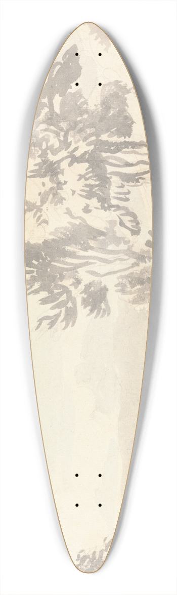 Anthony Devis - Herdsman driving Cattle 39.3 inch art pintail longboard deck