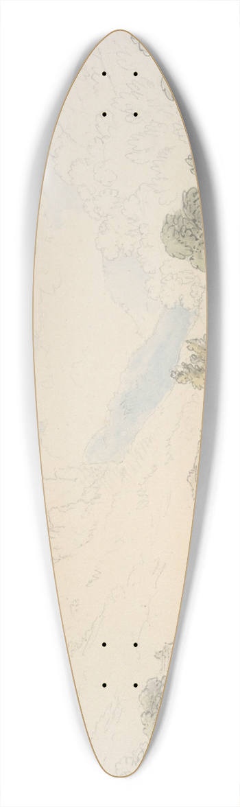 Anthony Devis - Linmouth (Lynmouth) 39.3 inch art pintail longboard deck