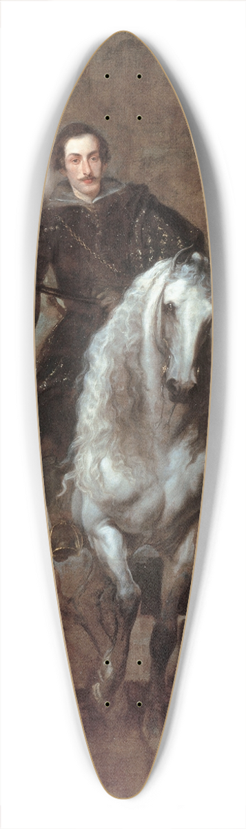 Anthony van Dyck - Anton Giulio Brignole-Sale On Horseback 39.3 inch art pintail longboard deck