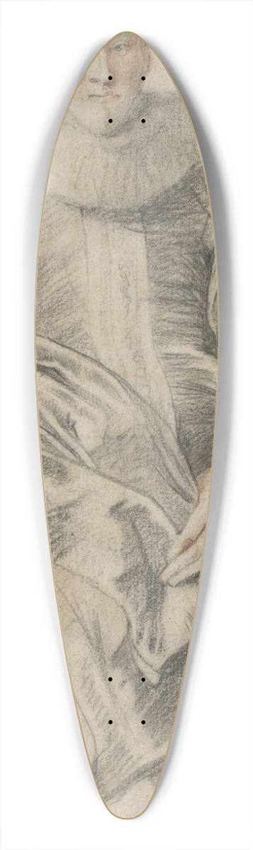 Anthony van Dyck - Portrait of a Man Standing 39.3 inch art pintail longboard deck