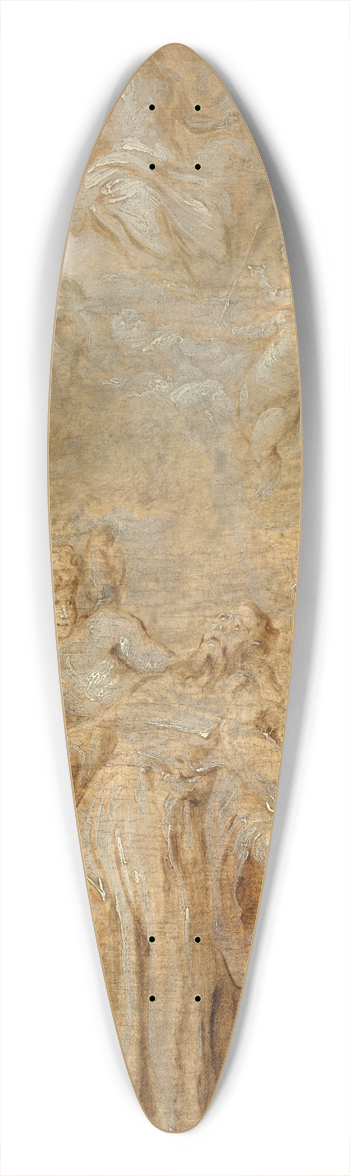Anthony van Dyck - Saint Augustine in Ecstasy 39.3 inch art pintail longboard deck