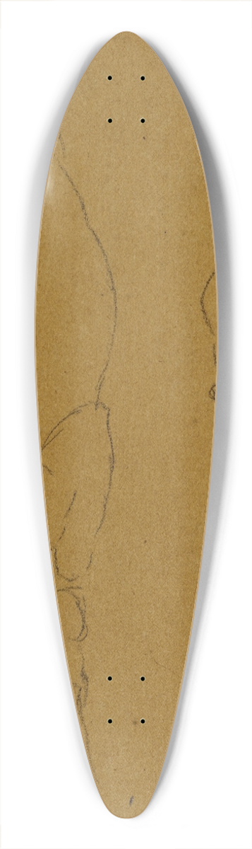 Antoine-Louis Barye - Deux tudes de panthre allonge 39.3 inch art pintail longboard deck